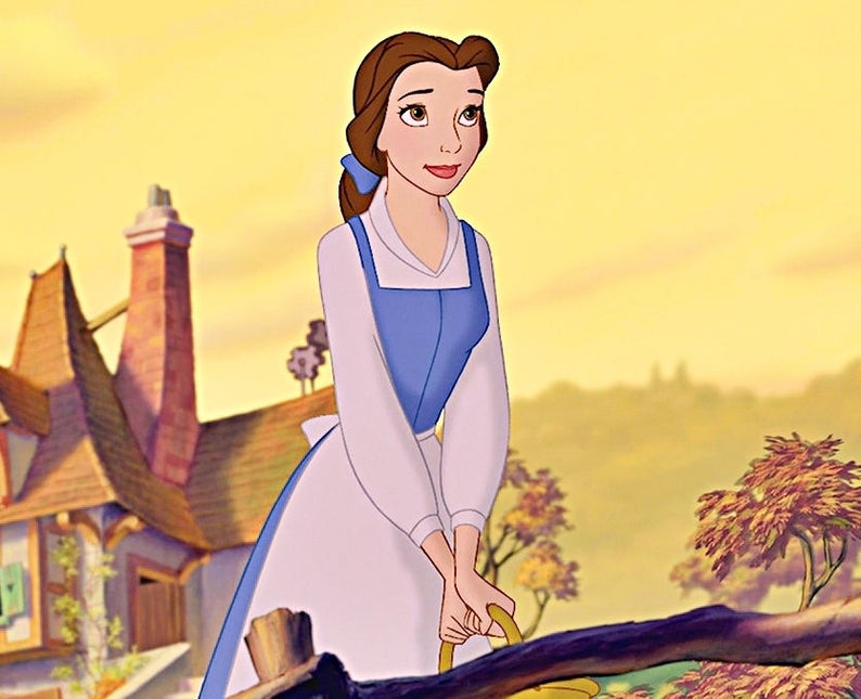 blue dress belle beauty and the beast